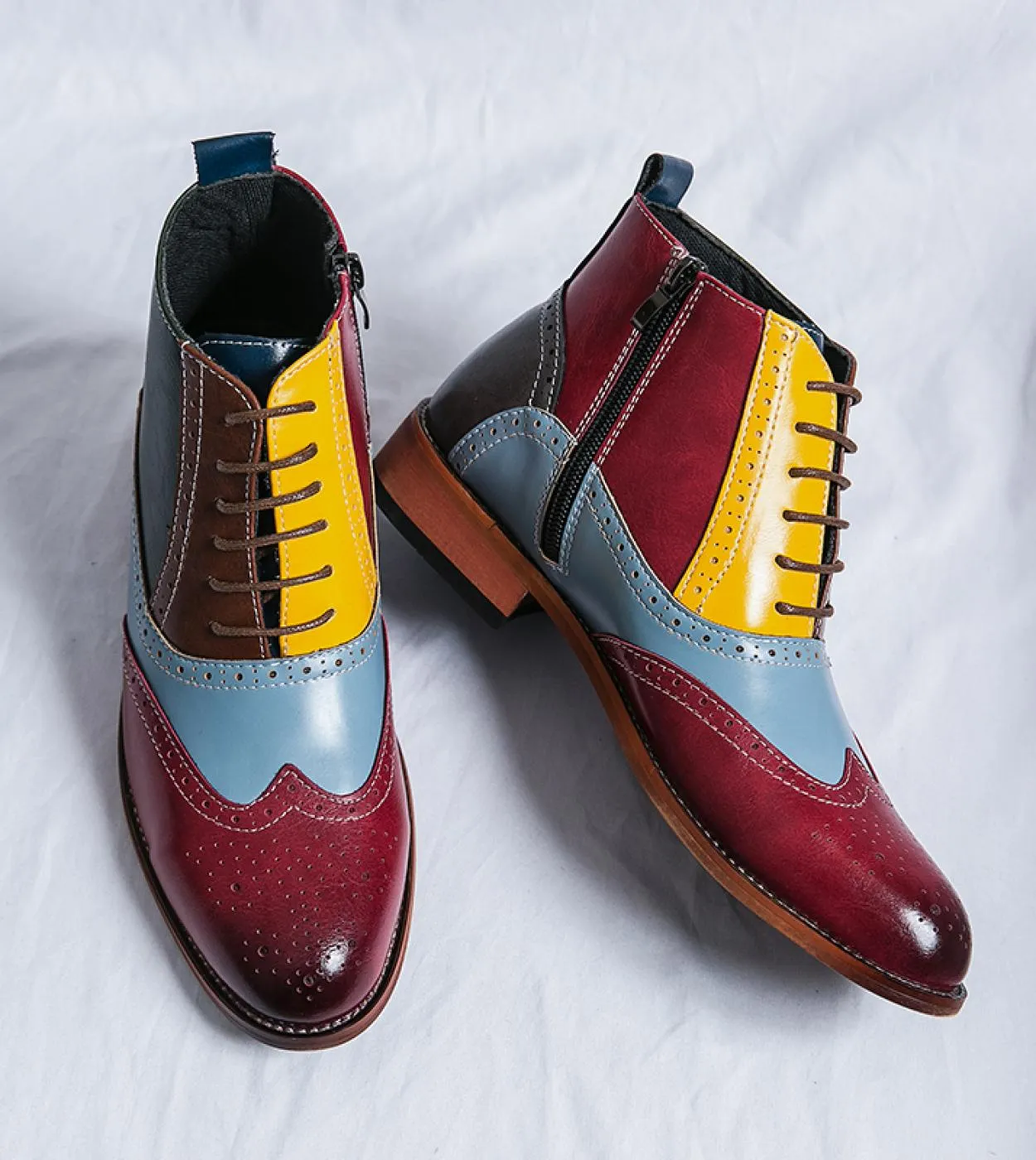 Inverno uomo spessa suola in legno stivali chelsea uomini di lusso vestono scarpe casual tendenza tutti gli stivali da uomo piat