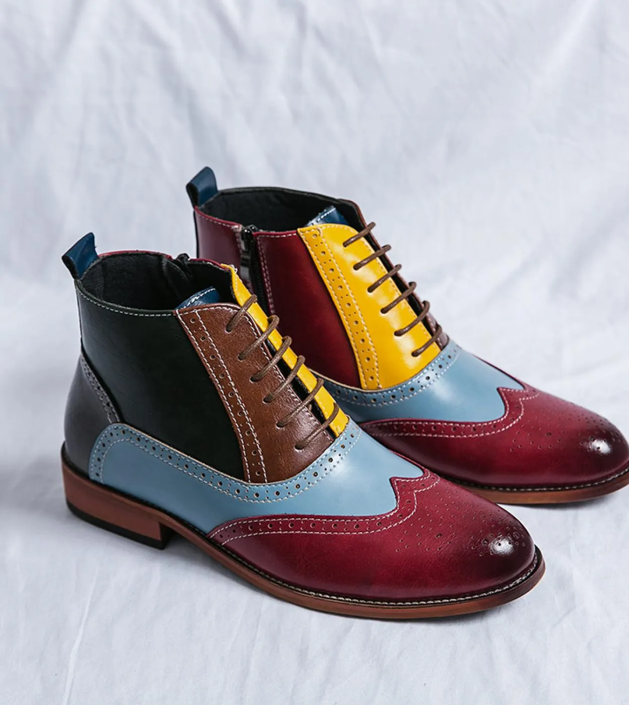 Inverno uomo spessa suola in legno stivali chelsea uomini di lusso vestono scarpe casual tendenza tutti gli stivali da uomo piat