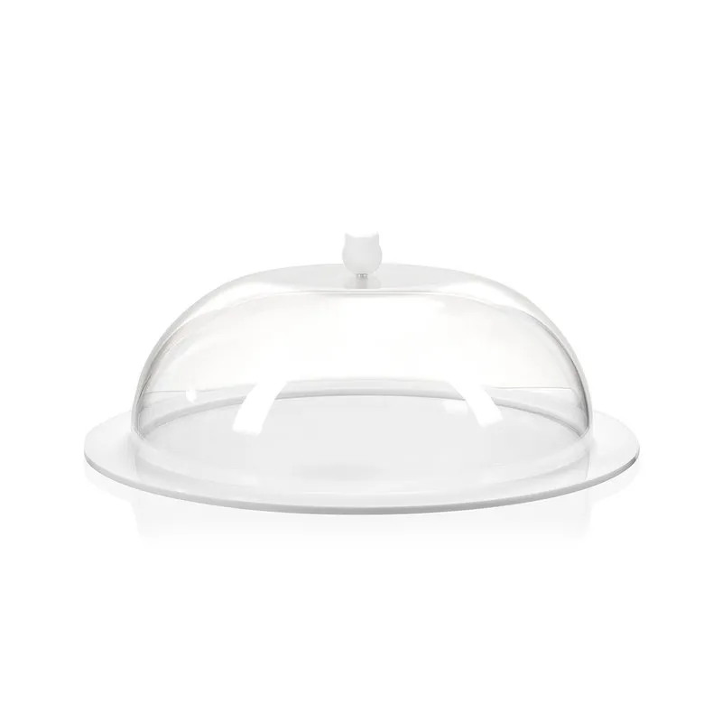 Iplex Bon ton tortiera rotonda grande, trasparente/bianco