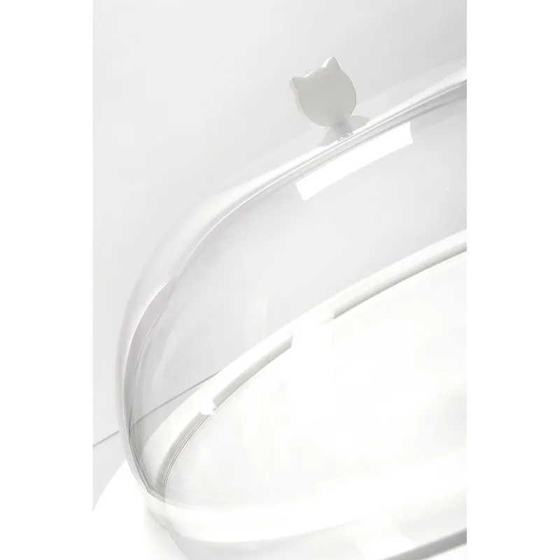 Iplex Bon ton tortiera rotonda grande, trasparente/bianco