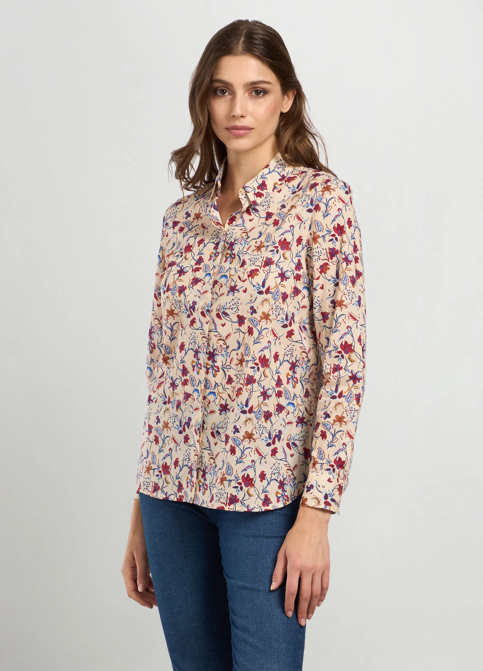 IWIE  Camicia in puro cotone con stampa donna
