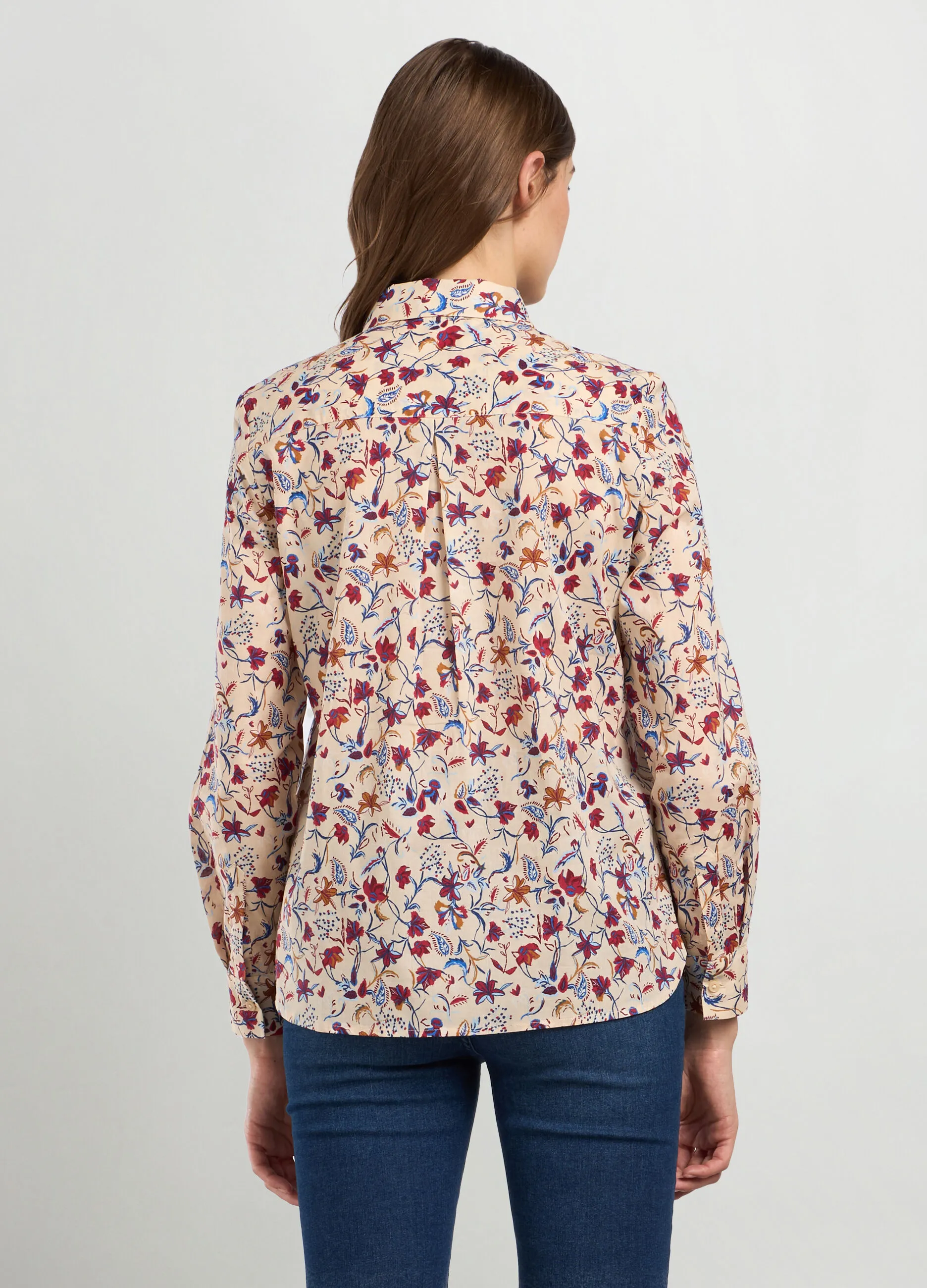 IWIE  Camicia in puro cotone con stampa donna