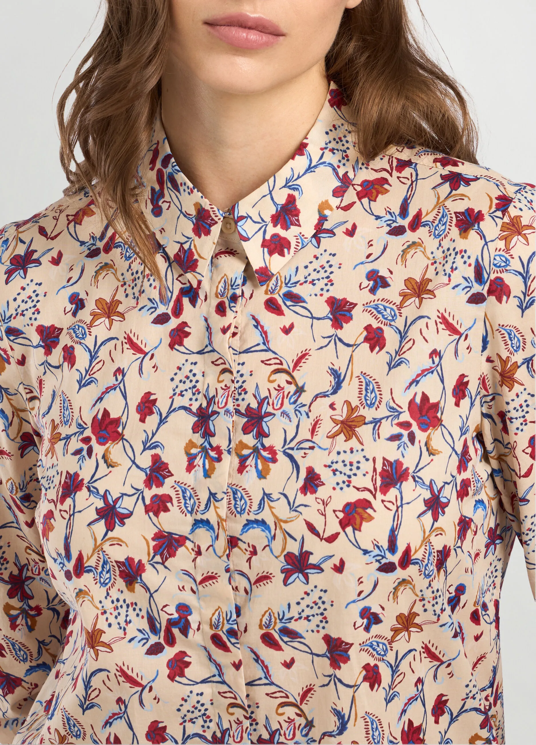 IWIE  Camicia in puro cotone con stampa donna