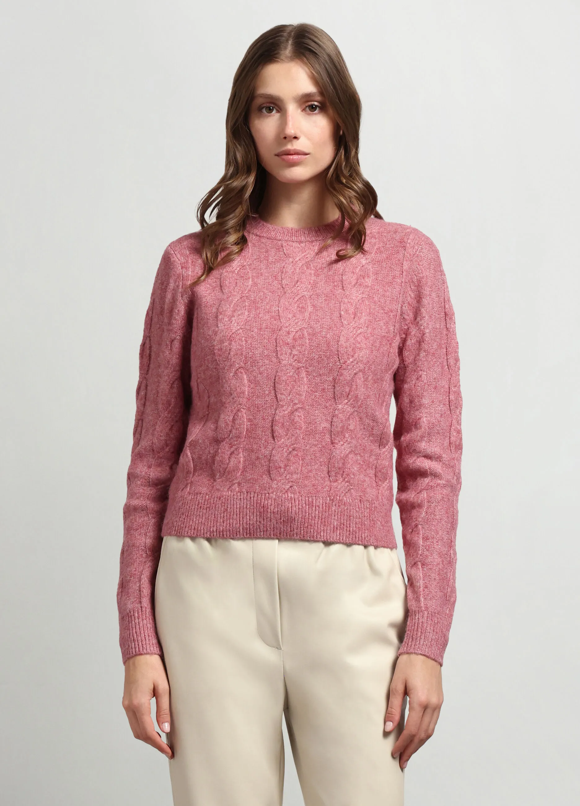 IWIE  Girocollo tricot misto lana donna