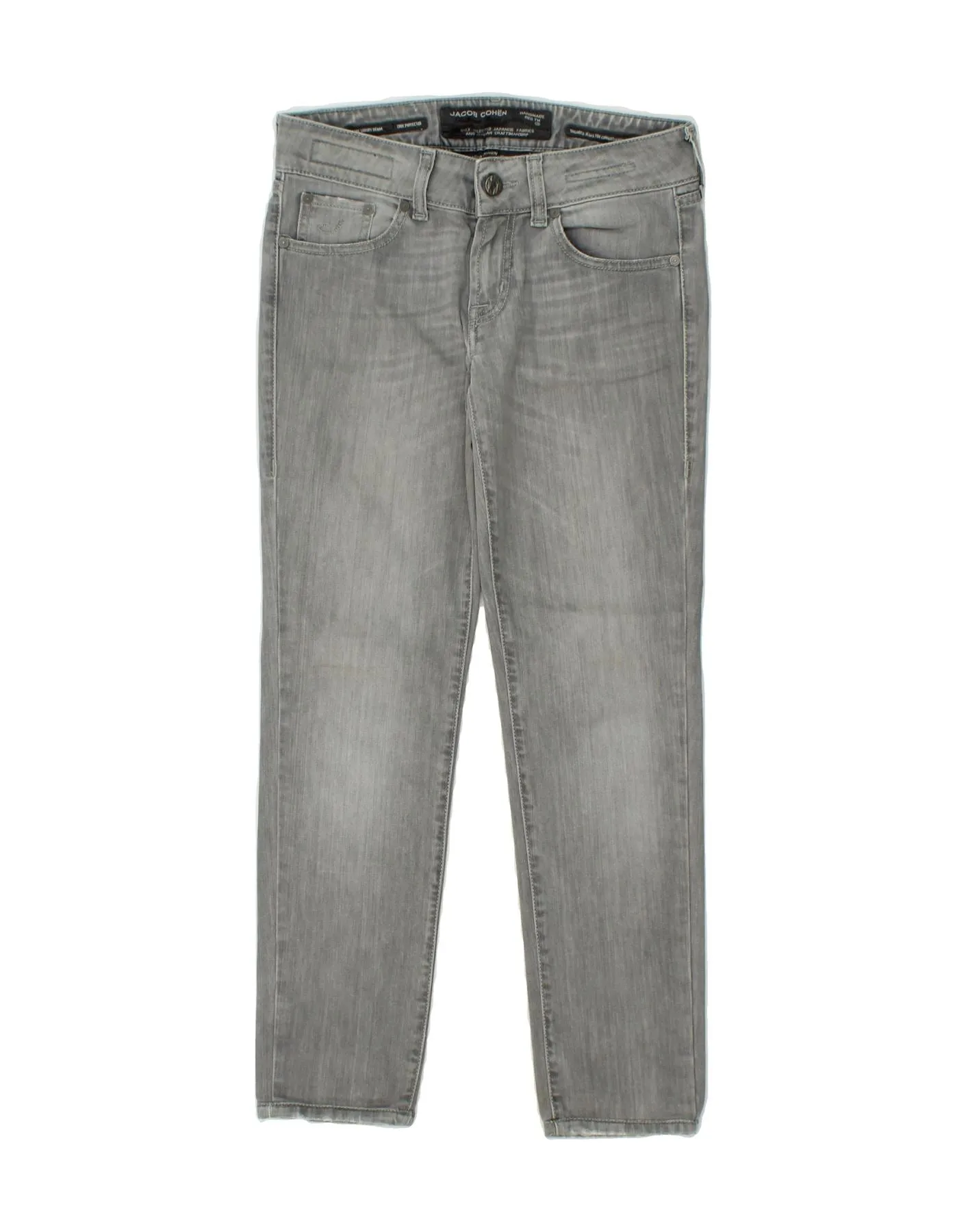 JACOB COHEN Womens Slim Jeans W28 L27 Grey Cotton