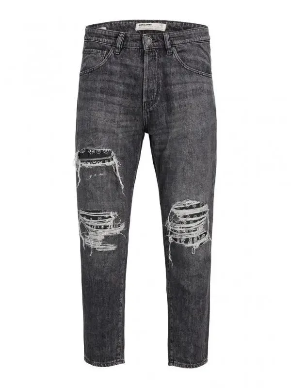 JEANS Uomo JACK&JONES 12212978 FRANK BLACK DENIM