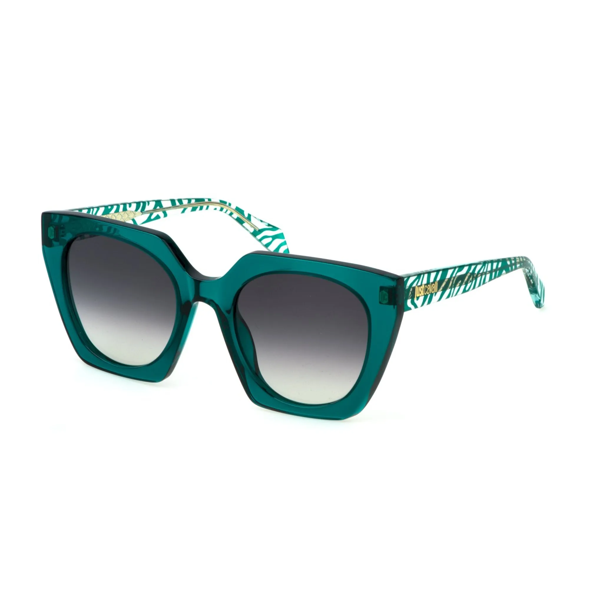   Just Cavalli SJC088V - 0998 Verde Trasparente Lucido | Occhiale Da Sole Donna 