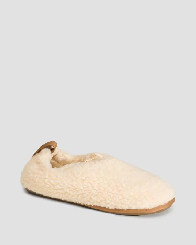 Kapcie damskie UGG Plushy Slipper beżowe 1143952-nctn