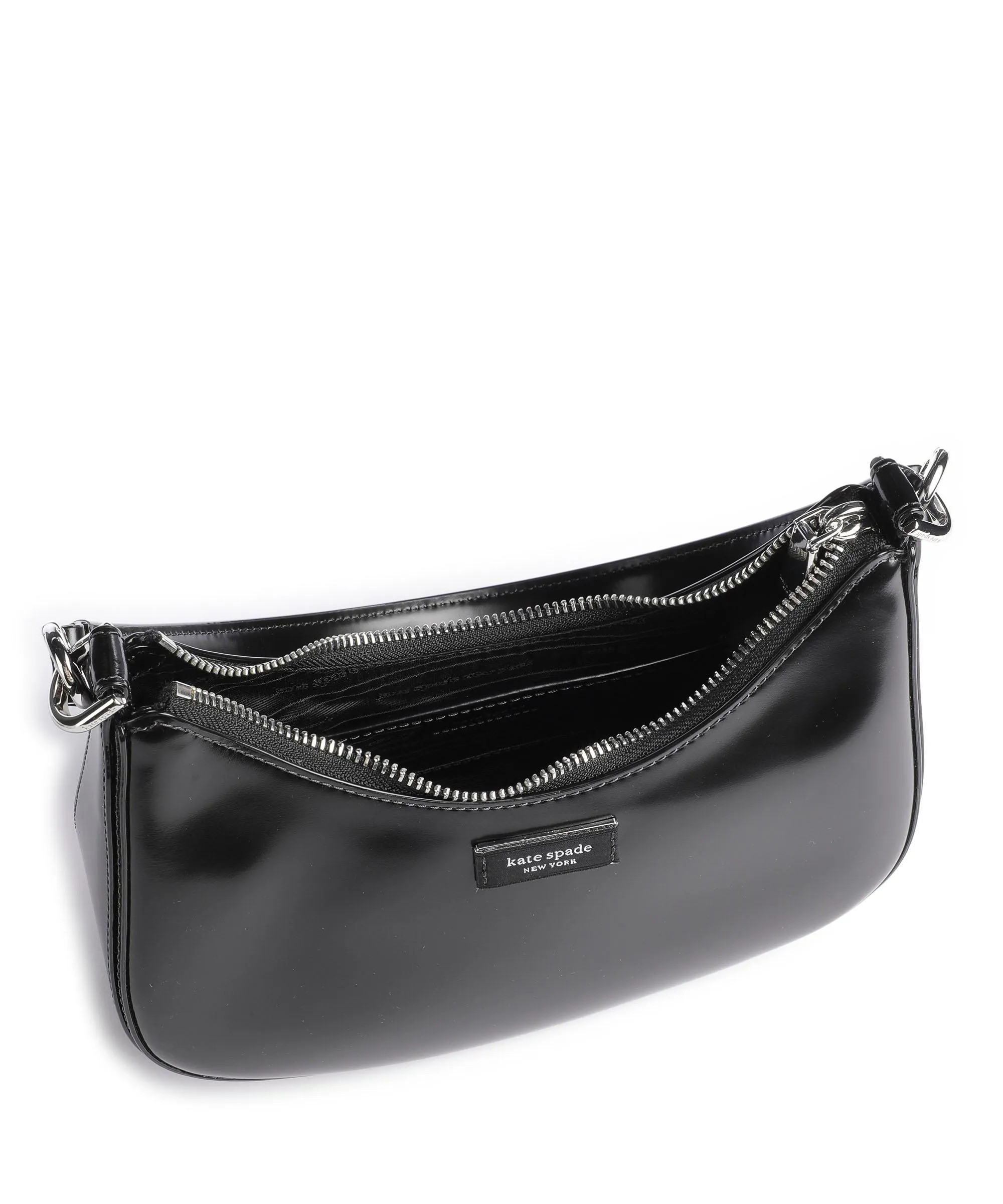  Kate Spade New York Sam Icon Borsa a spalla pelle liscia nero  