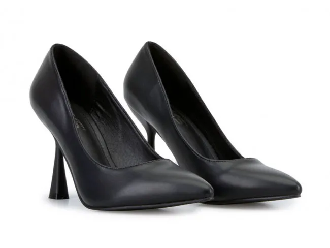 KEYS SCARPE CON TACCO DONNA INVERNO K7240 7009  DECOLTE BLACK