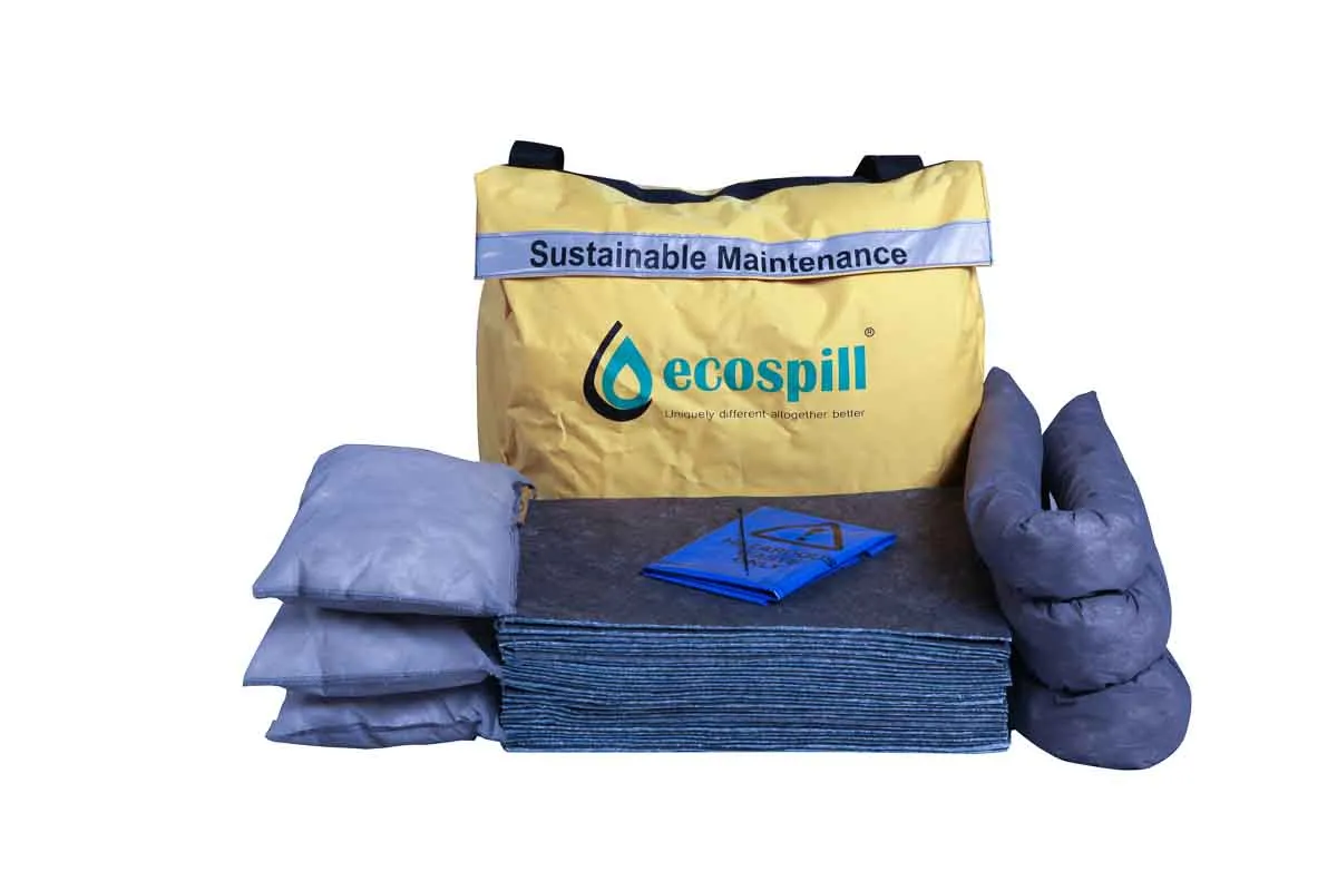 Kit controllo perdite Ecospill Ltd 71 x 58 x 15 cm, capacità assorbente 50 L, per Manutenzione