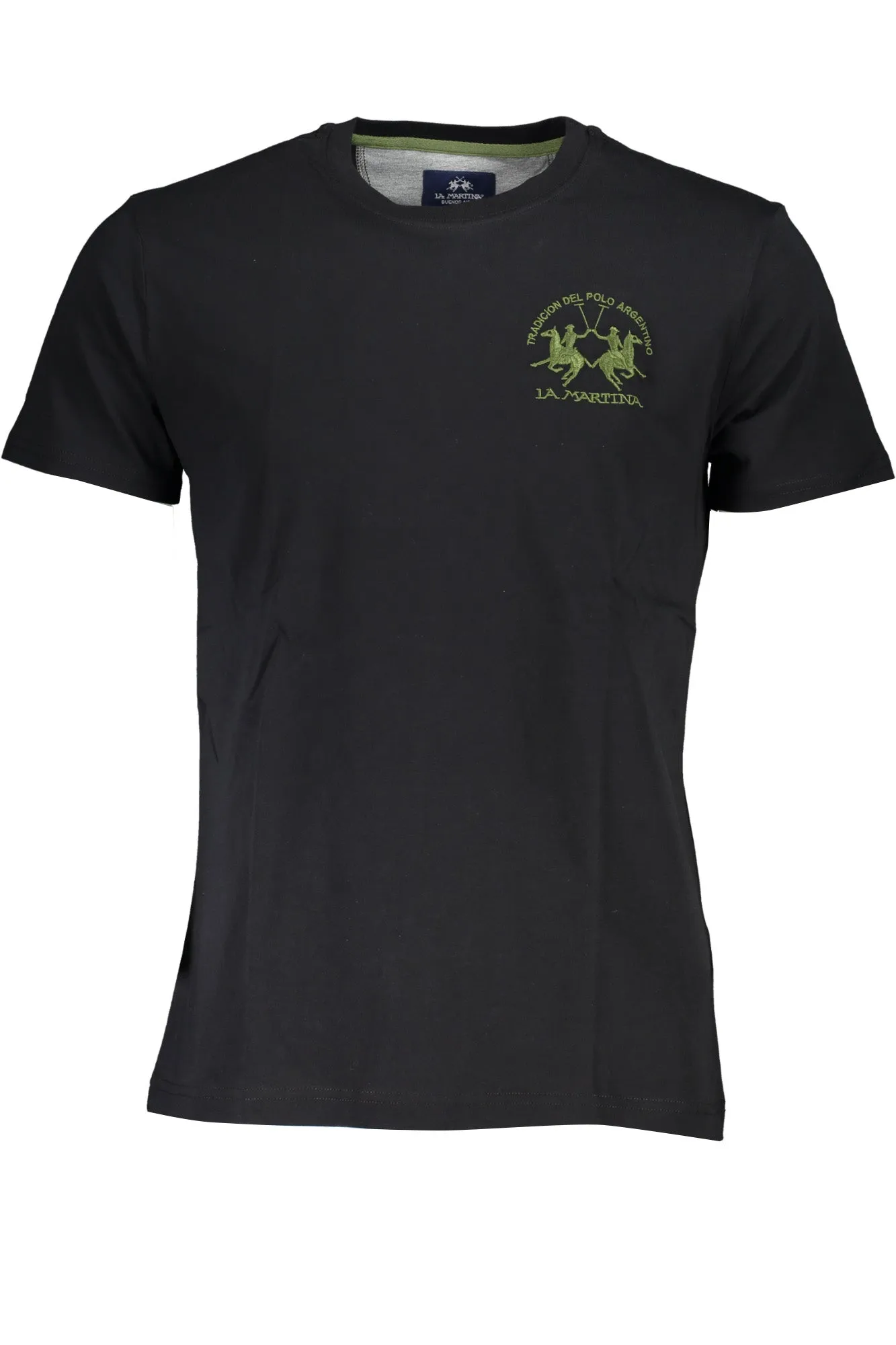 LA MARTINA T-SHIRT MANICHE CORTE UOMO NERO