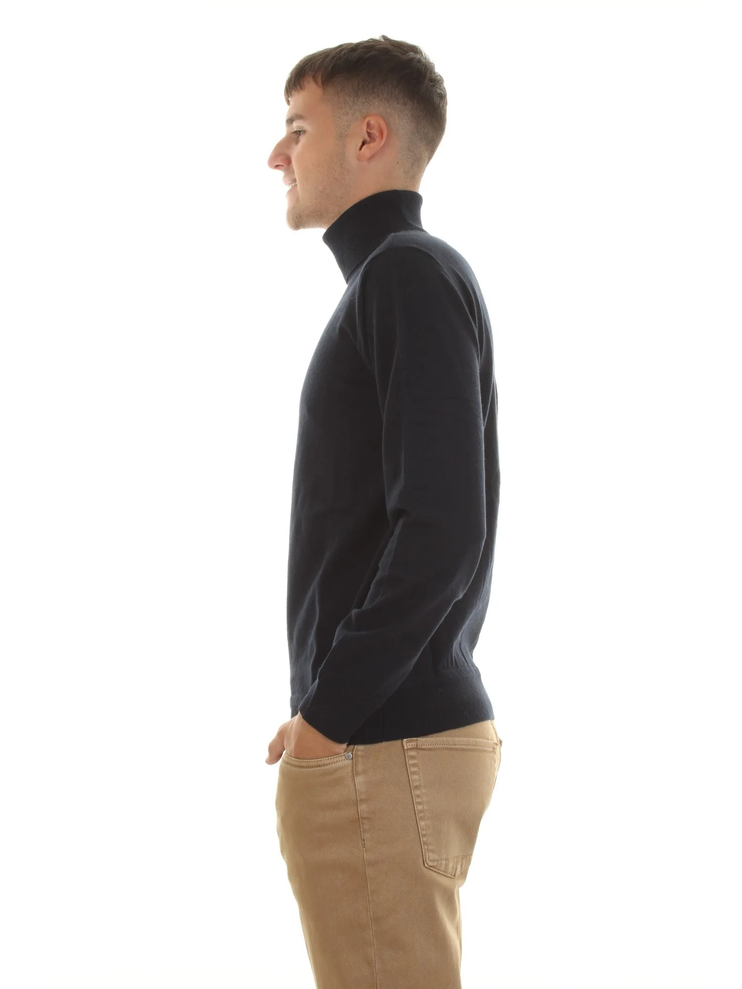 LIU JO Maglione dolcevita in misto lana Blu scuro