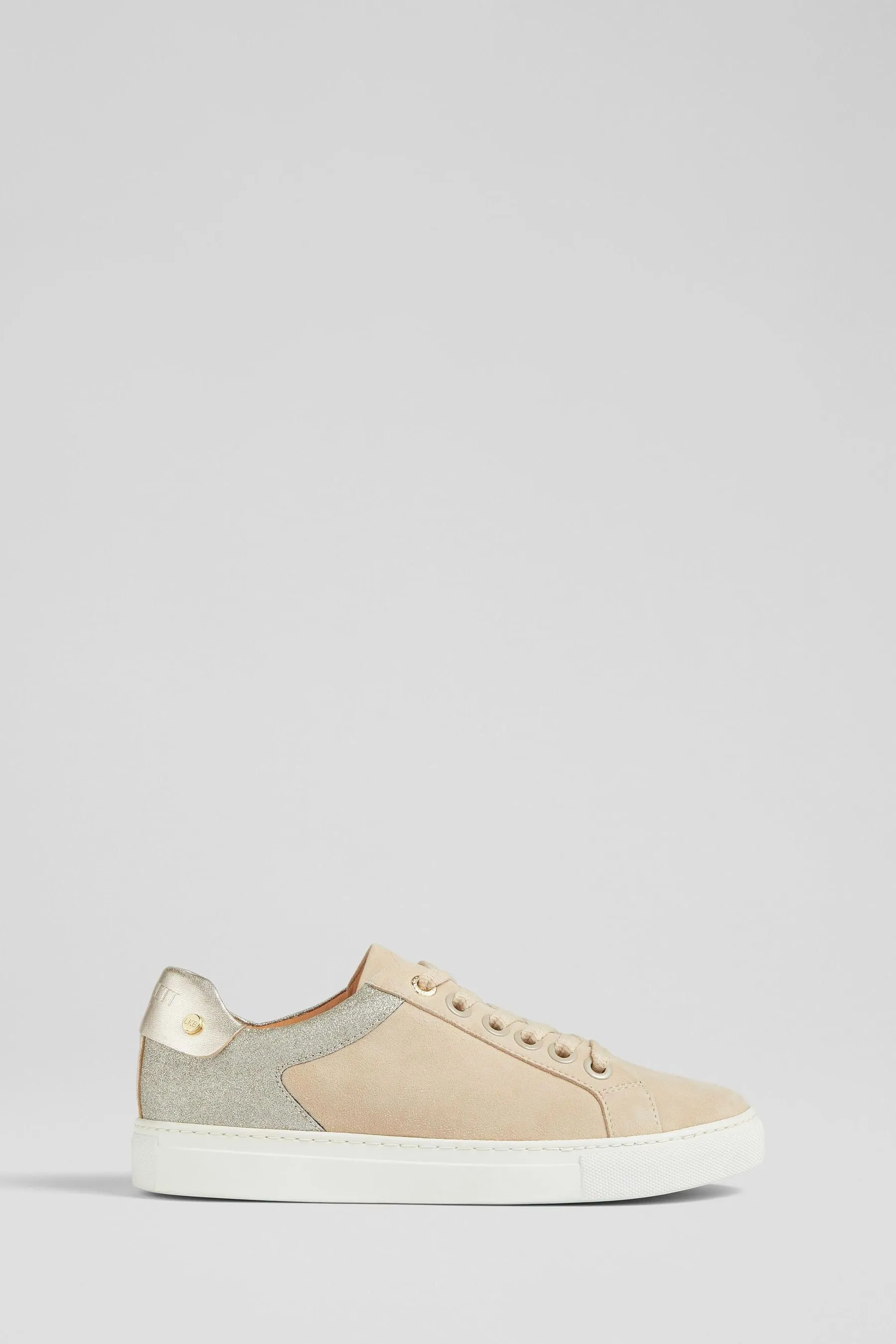 LK Bennett Naturale - Signature - Trench & Oro - Scarpe da ginnastica classiche con borchie