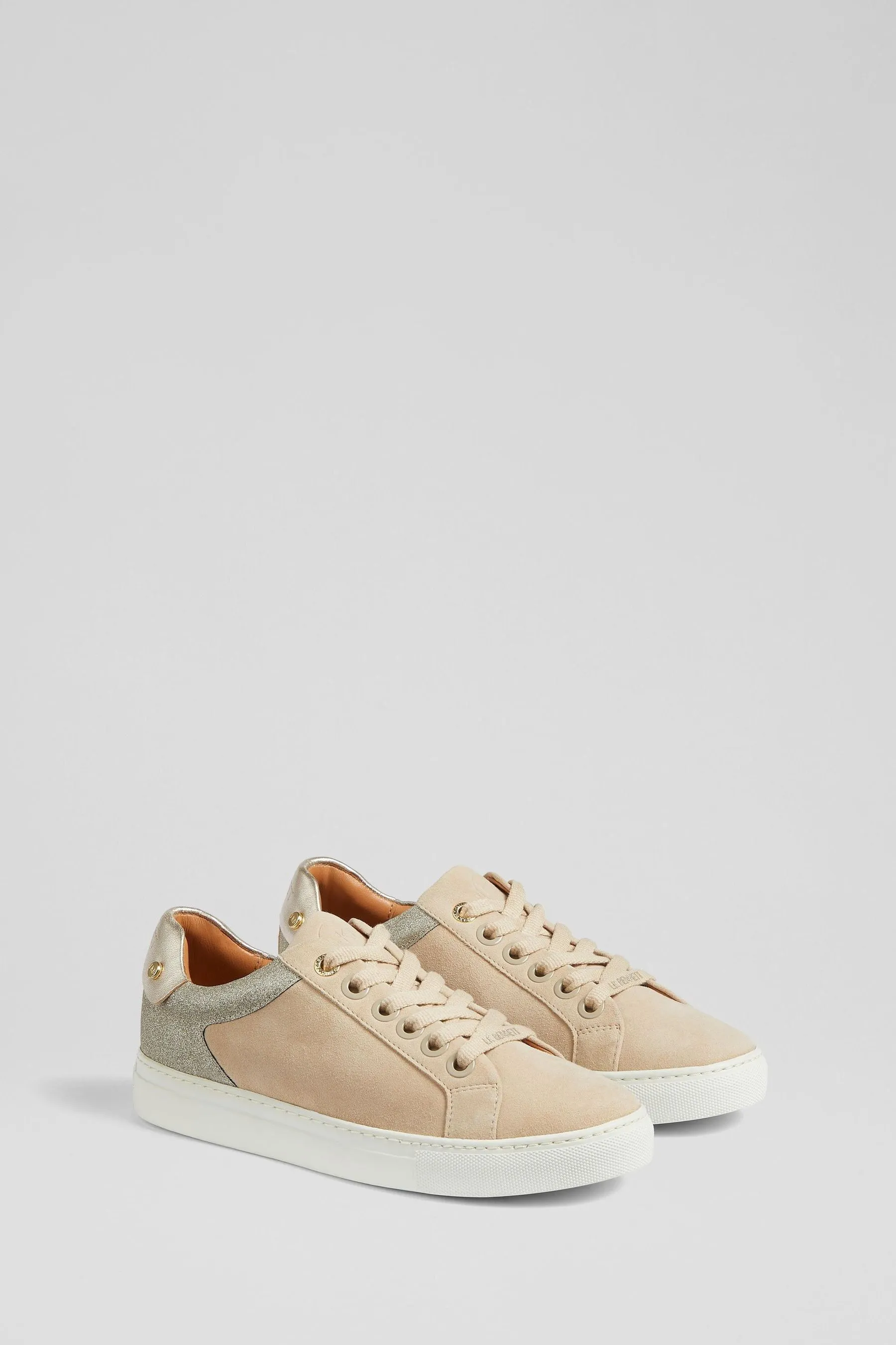 LK Bennett Naturale - Signature - Trench & Oro - Scarpe da ginnastica classiche con borchie