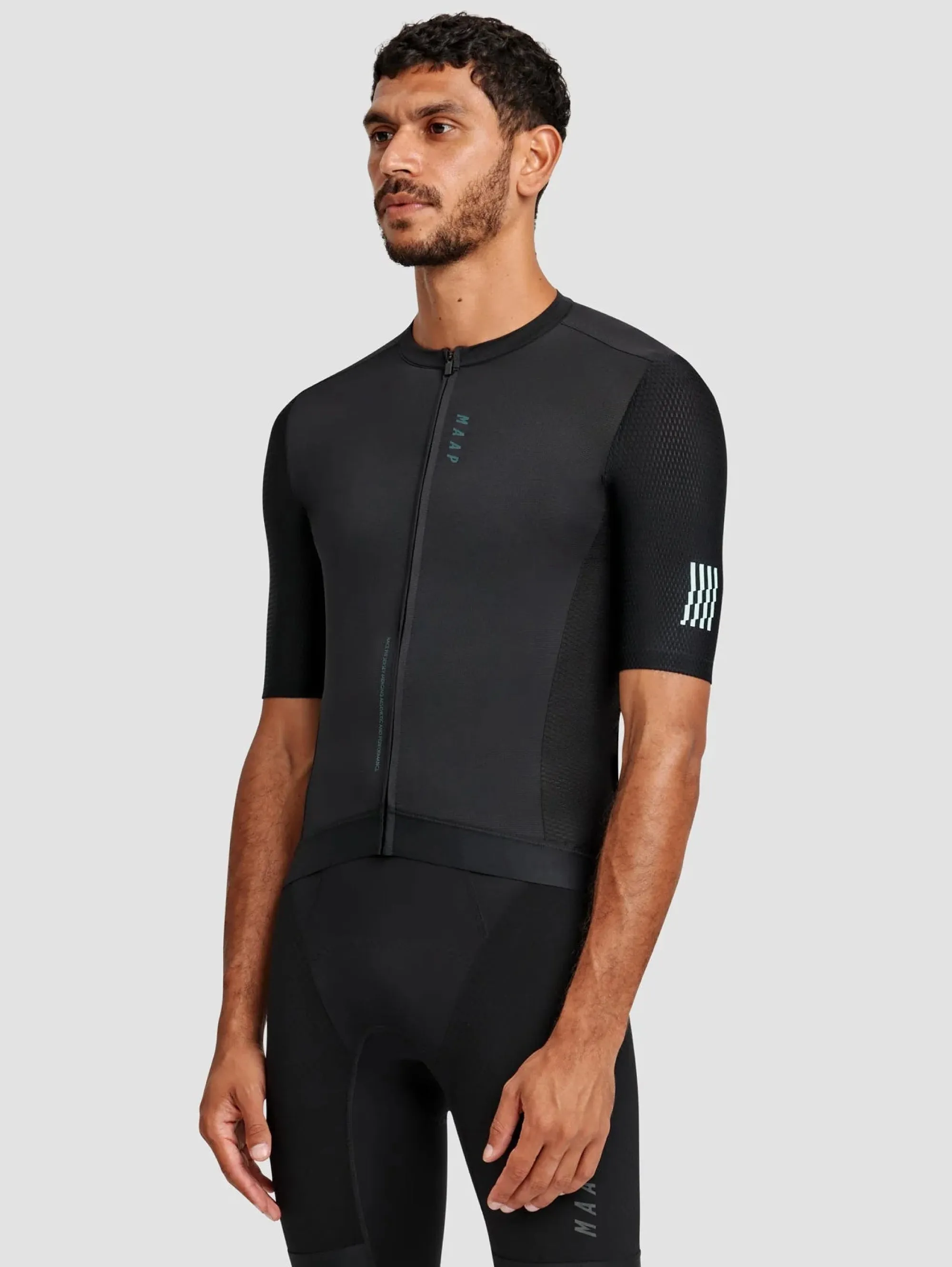 Maglia Jersey da Ciclismo Volt Race Nero