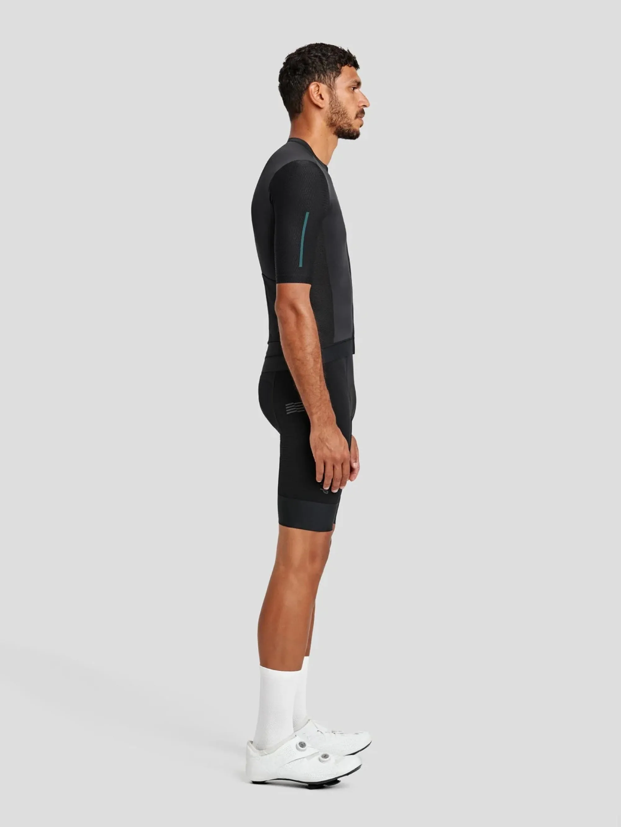 Maglia Jersey da Ciclismo Volt Race Nero