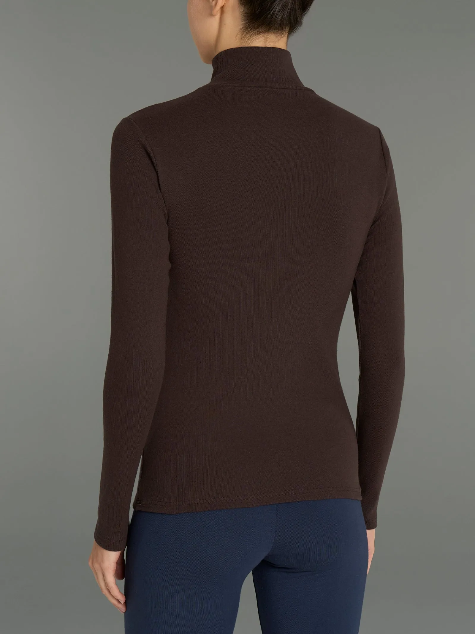 Maglietta collo alto in Eco Cotton - Chocolate Torte