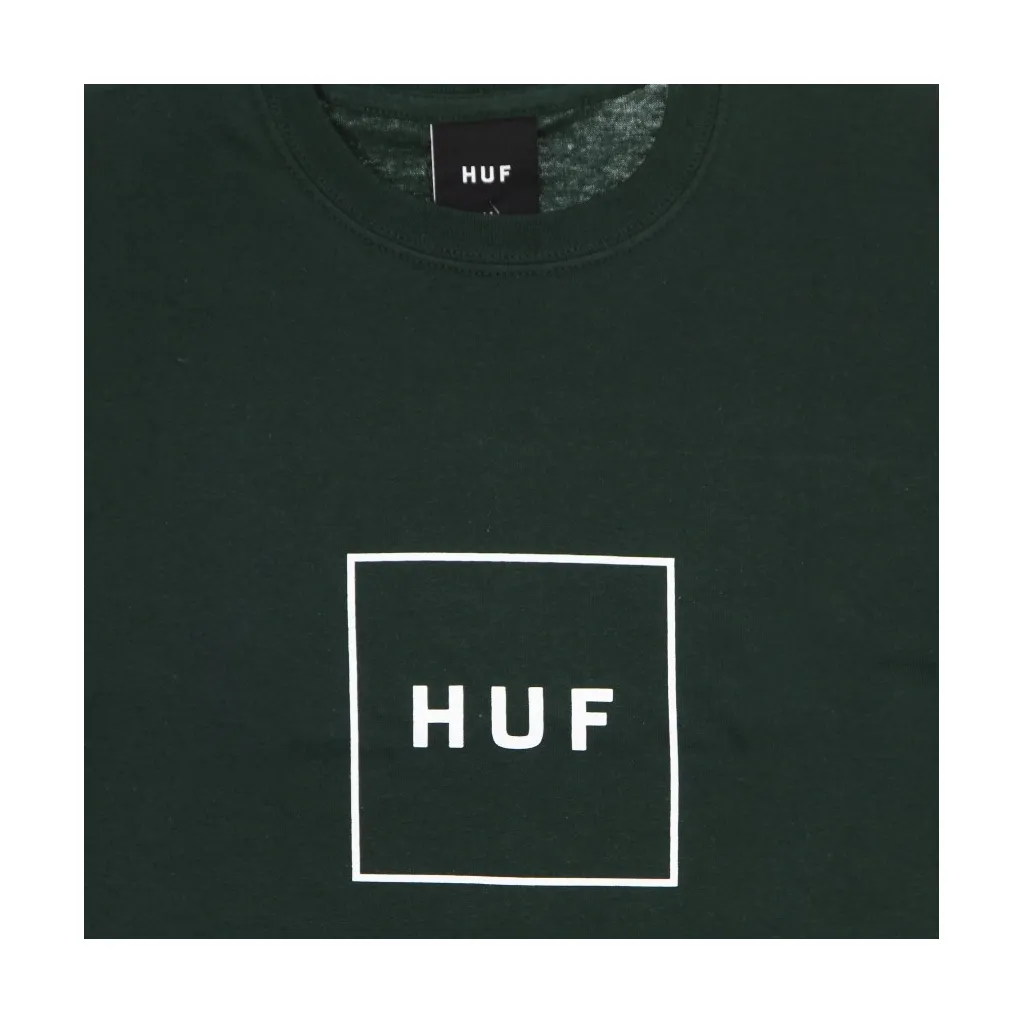 maglietta uomo essentials box logo DARK GREEN