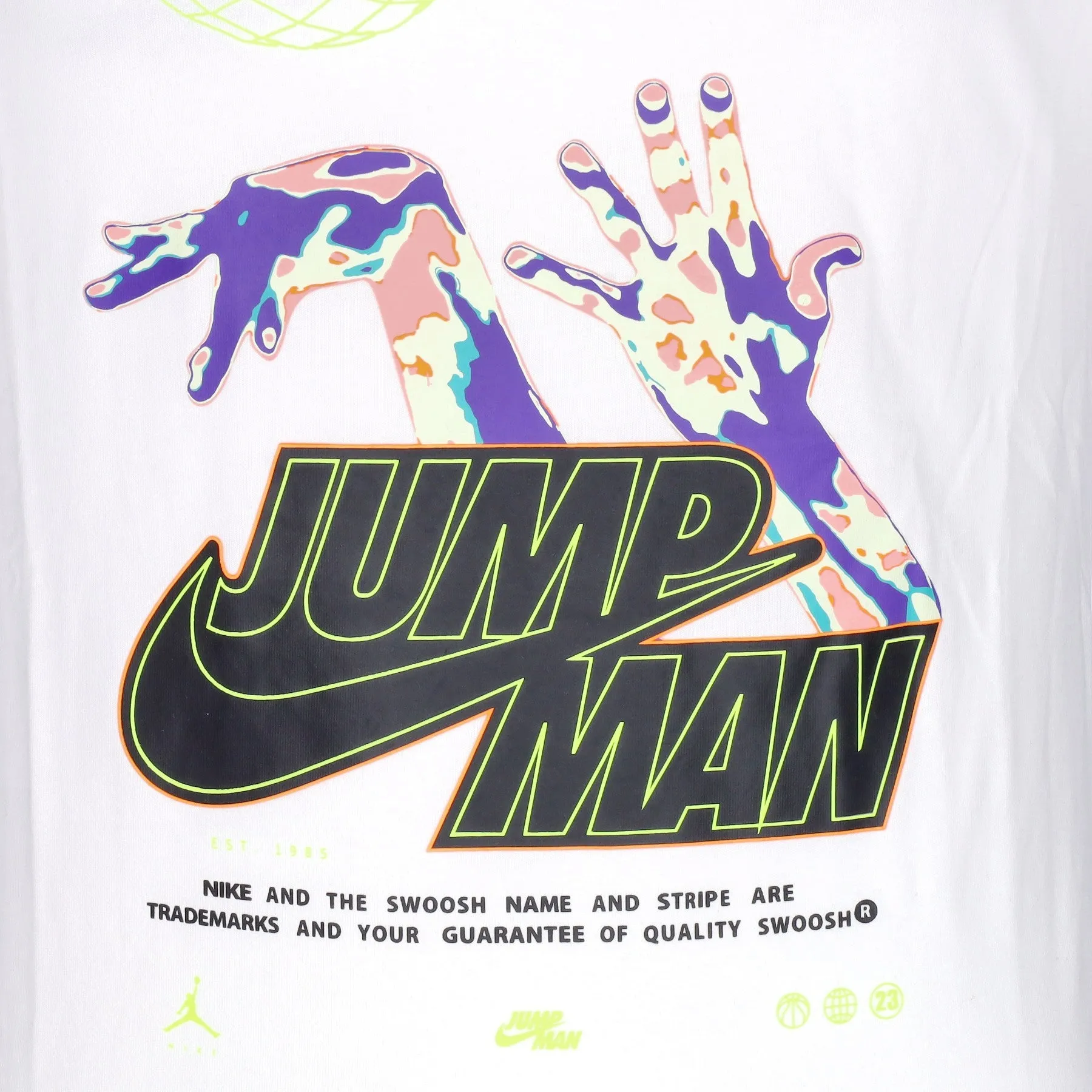 Maglietta Uomo Jumpman Hbr Crew Tee White