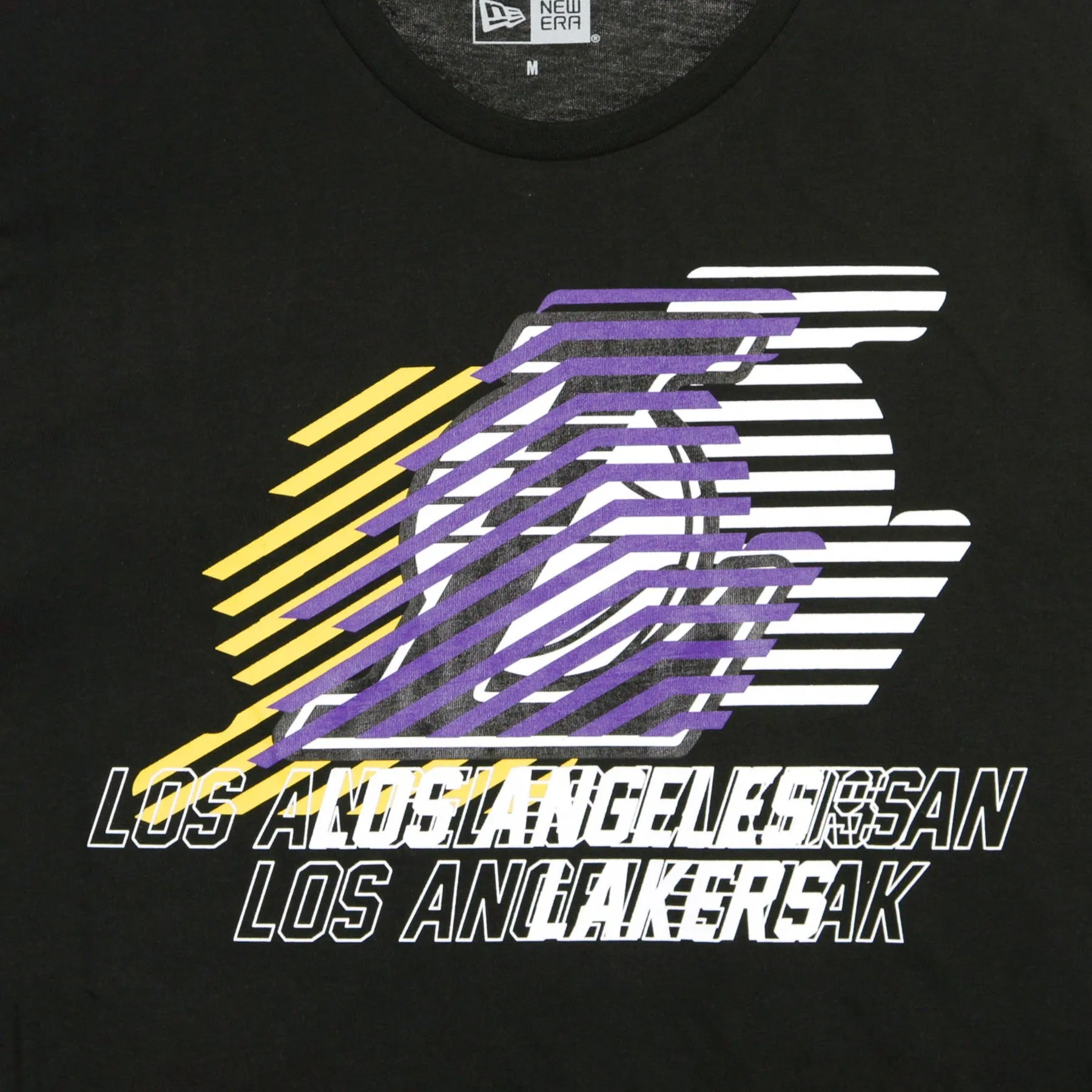 Maglietta Uomo Nba Logo Repeat Tee Loslak Black/original Team Colors