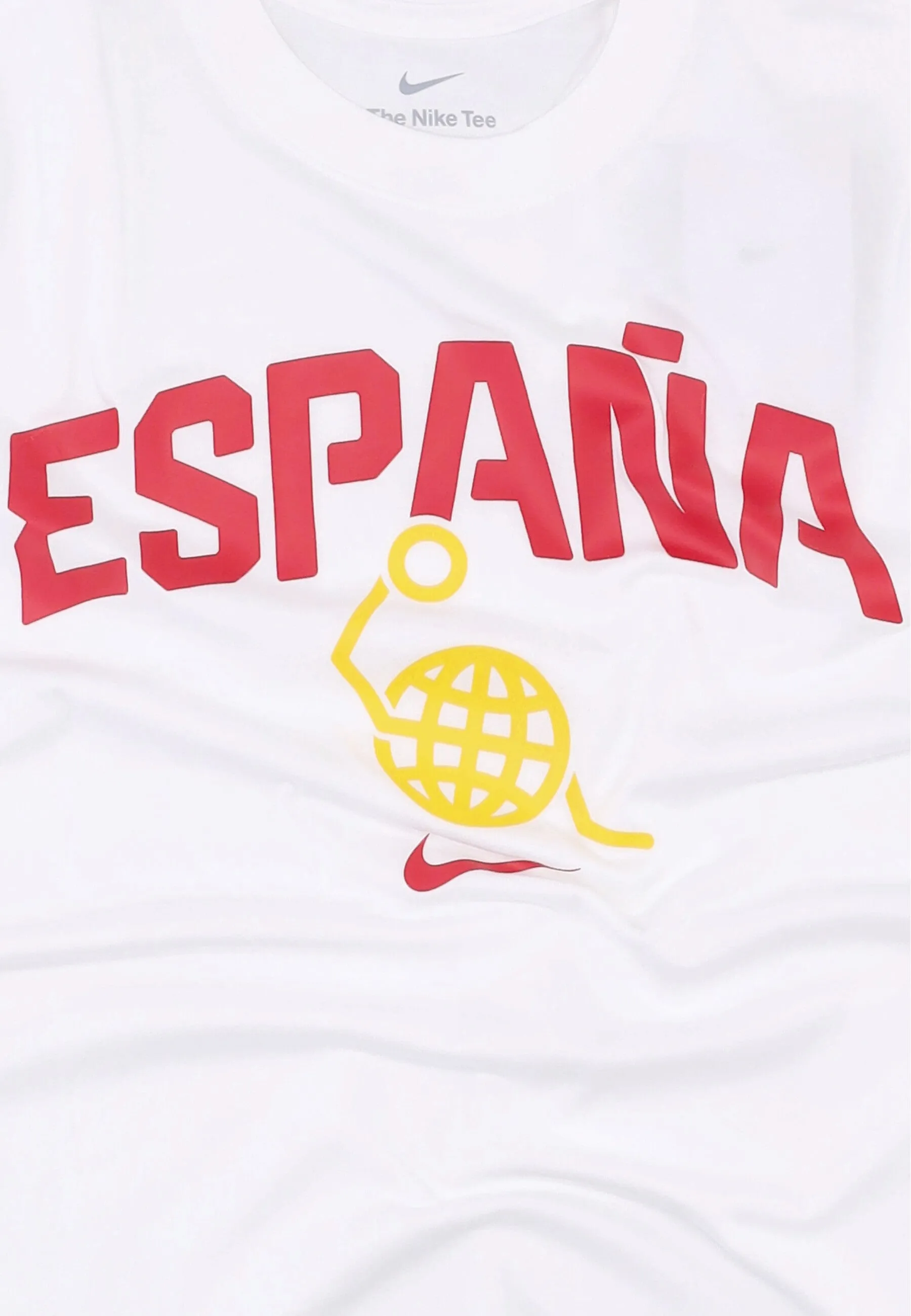 Maglietta Uomo Olympic 2024 Basketball Tee Team Spain White/white/tour Yellow/gym Red