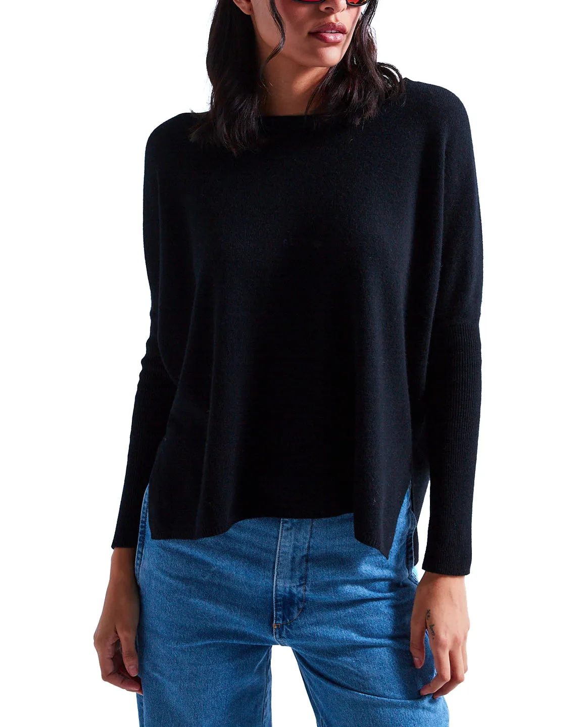 Maglione cashmere nero