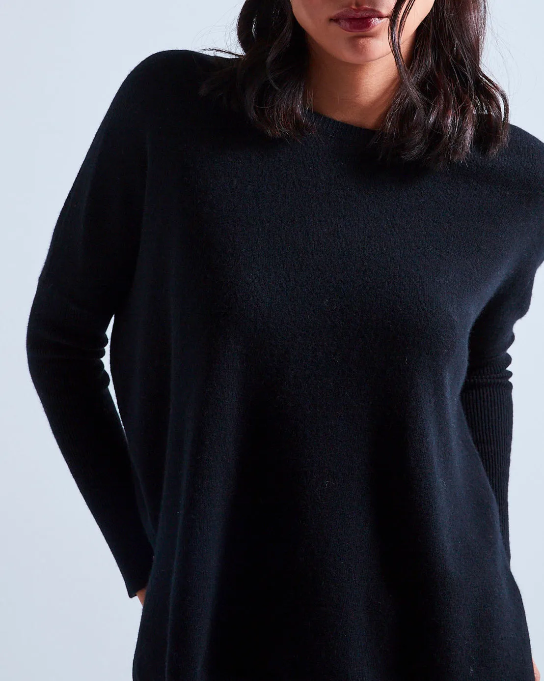 Maglione cashmere nero