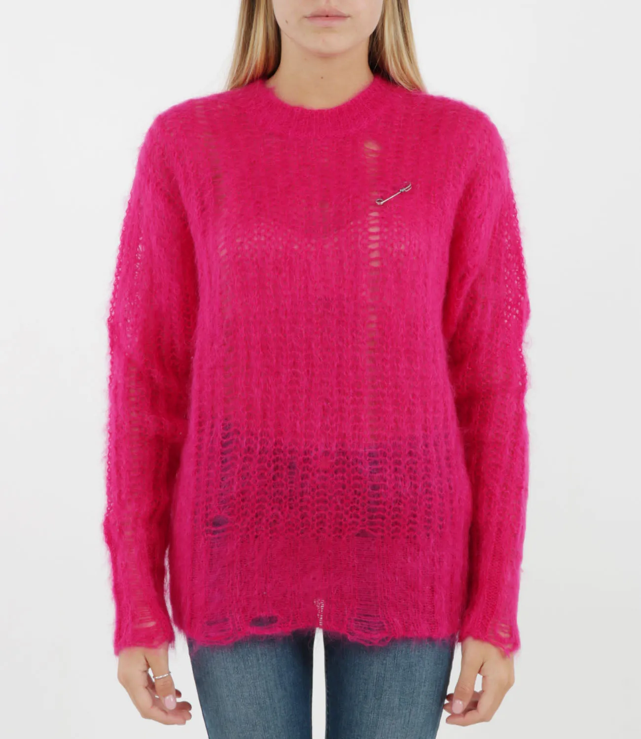 Maglione con effetto vissuto