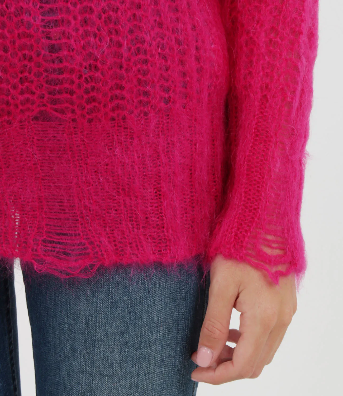 Maglione con effetto vissuto