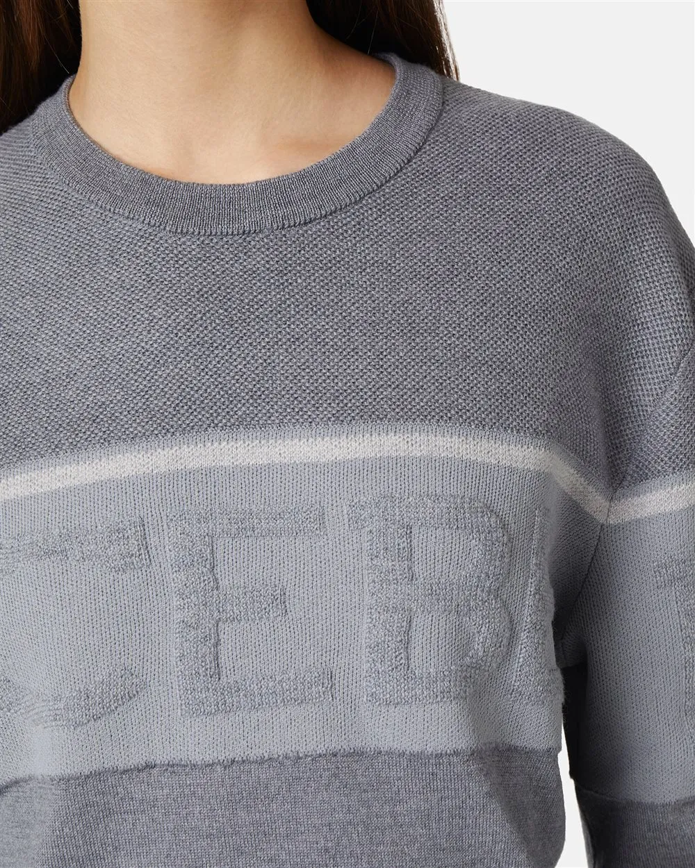 Maglione girocollo in lana merinos
