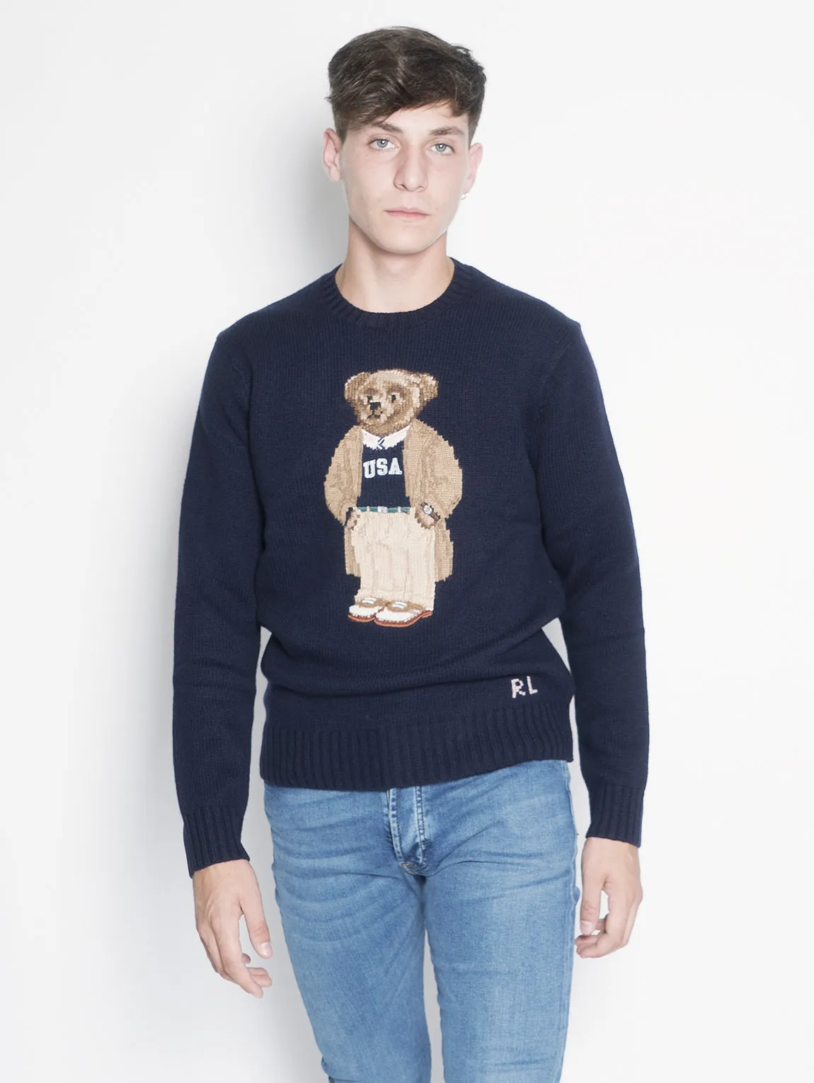 Maglione Polo Bear Blu