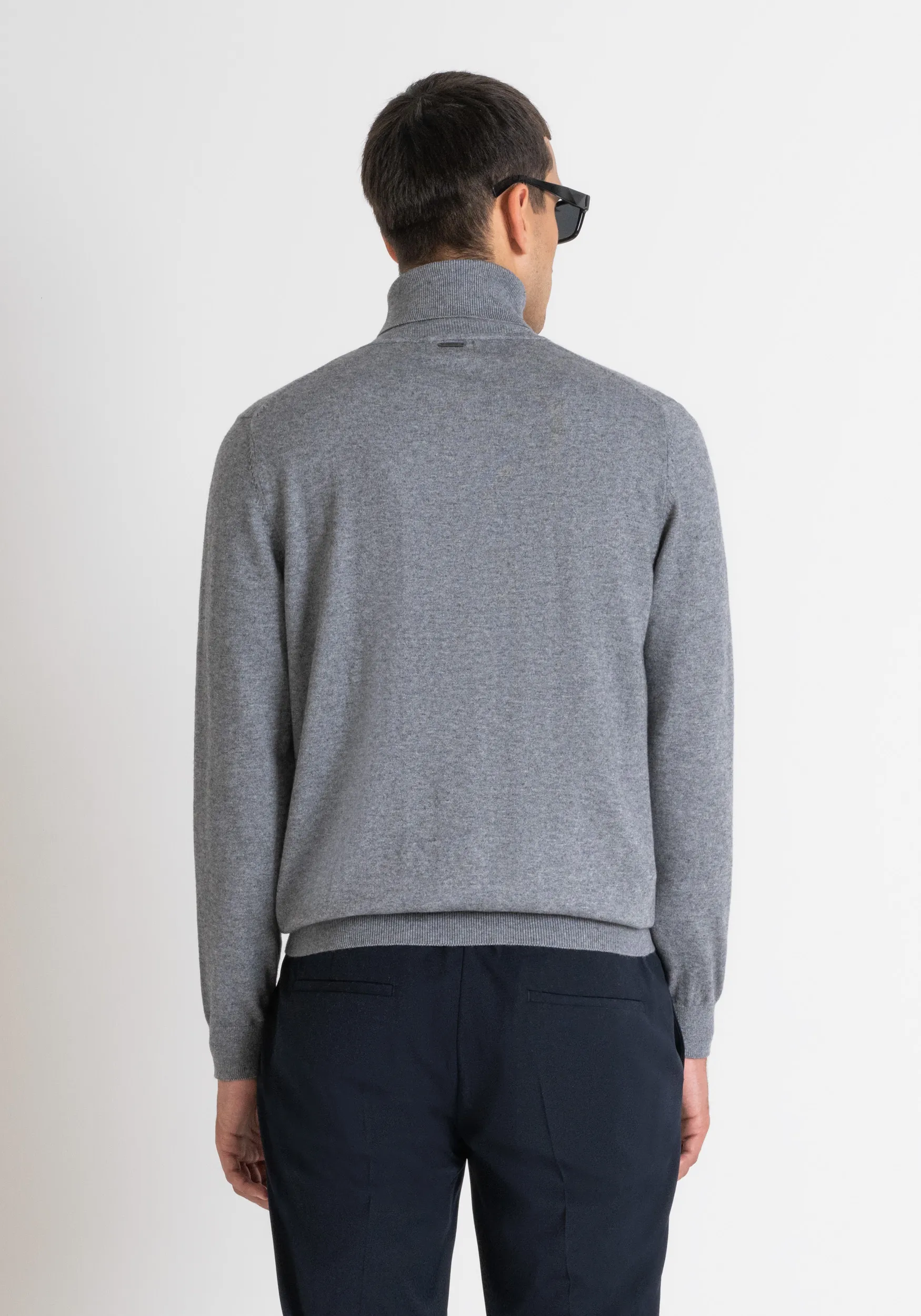 MAGLIONE REGULAR FIT IN MISTO CASHMERE