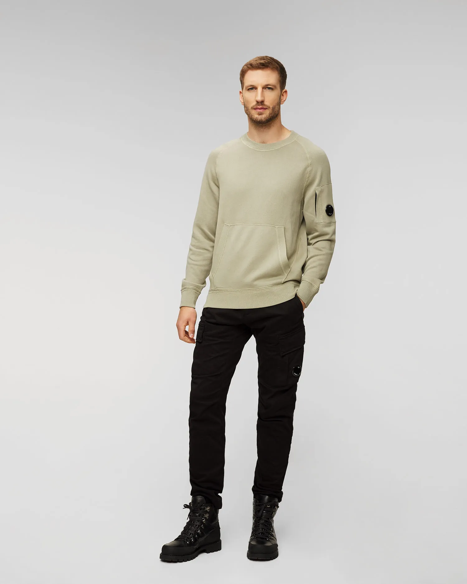 Maglione verde da uomo C.P. Company 15cmkn064a005805g-335