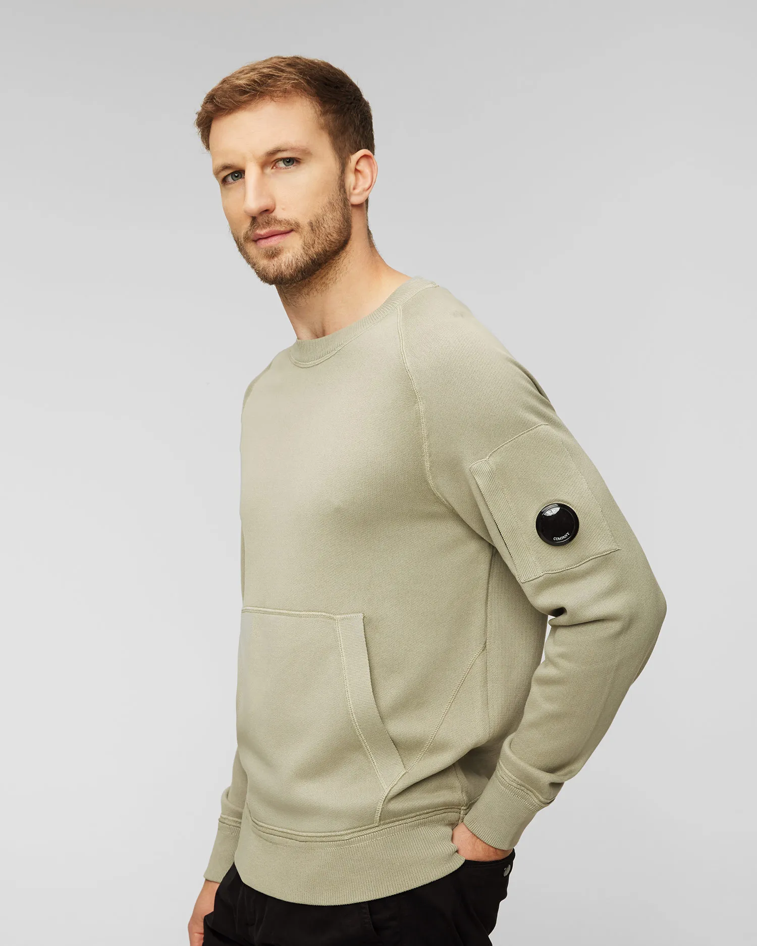 Maglione verde da uomo C.P. Company 15cmkn064a005805g-335