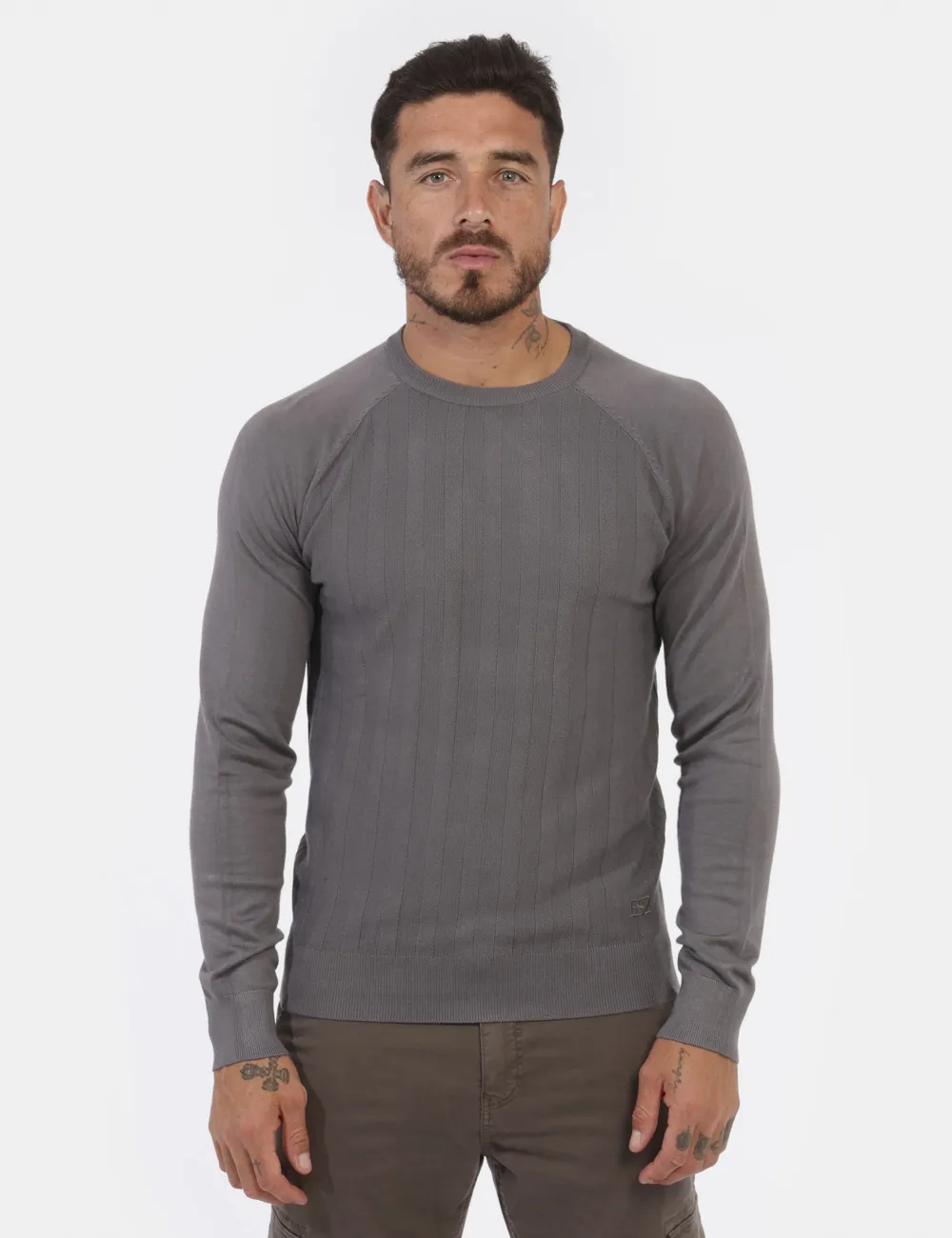 Maglione Yes Zee Grigio