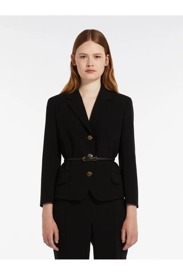 Max Mara Cancan Giacca in cady con cintura