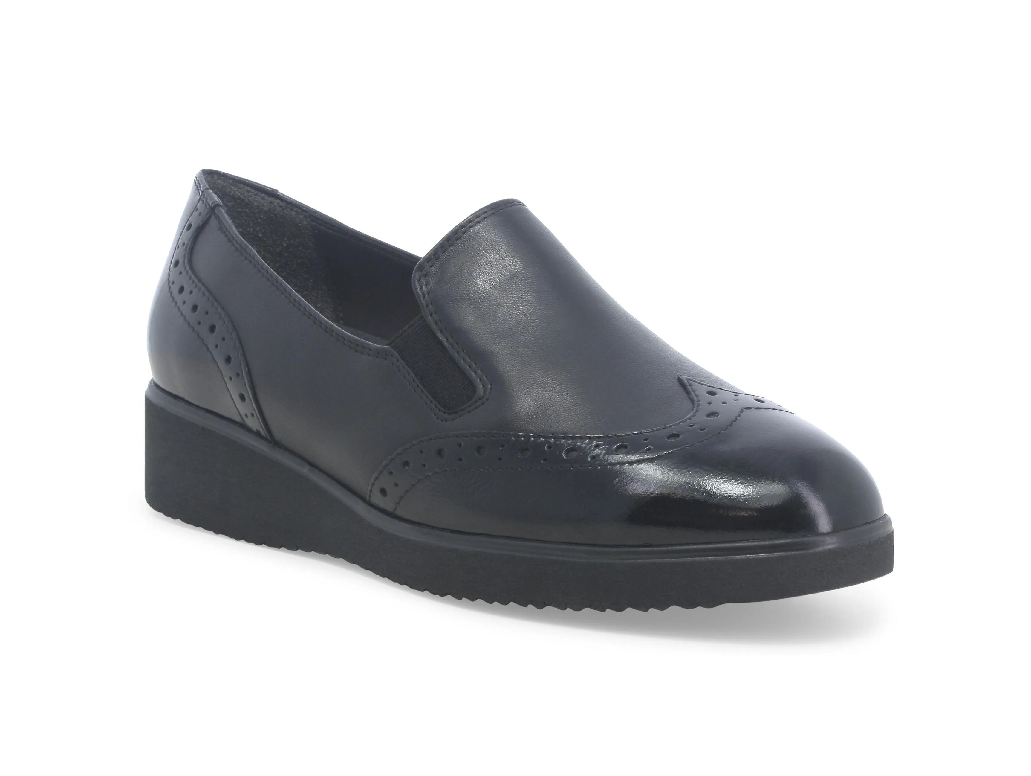 Melluso Scarpe Invernali Slip-on 2 Elastici Zeppa Tomaia Pelle