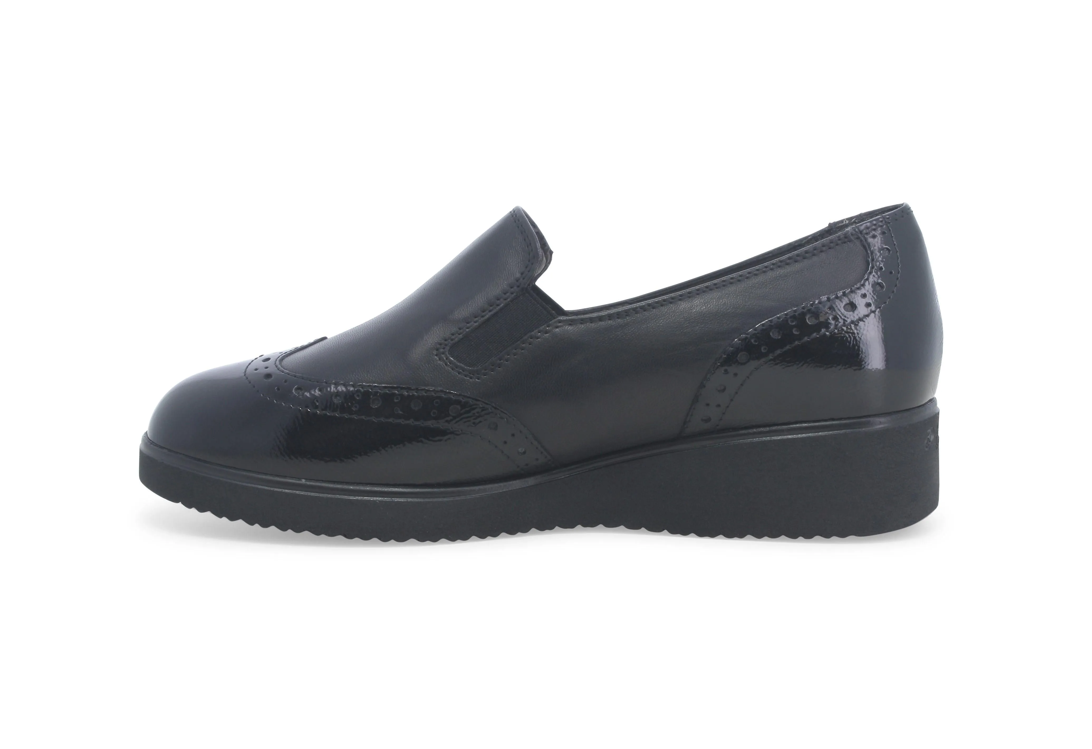 Melluso Scarpe Invernali Slip-on 2 Elastici Zeppa Tomaia Pelle