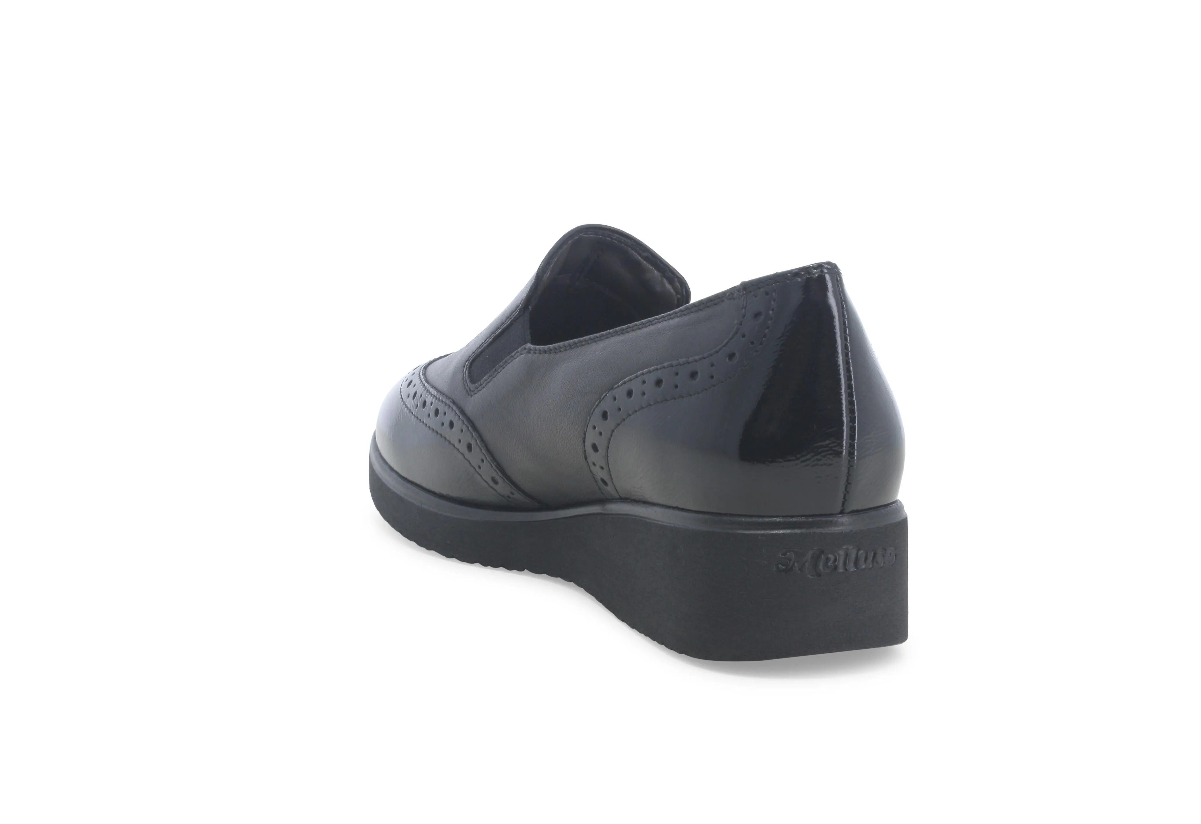 Melluso Scarpe Invernali Slip-on 2 Elastici Zeppa Tomaia Pelle