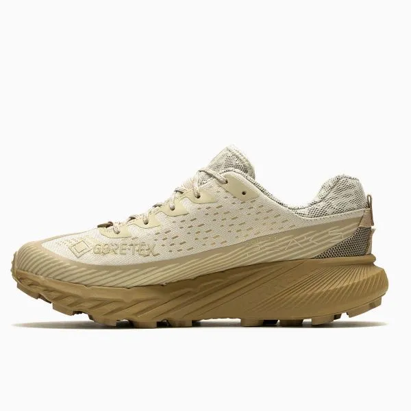 MERRELL AGILITY PEAK 5 GTX WOMENS Oyster/Coyote scarpa trail running impermeabile donna