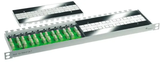 Modulo connettore RJ Telegartner Cat7a 12 porte STP, UTP
