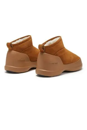 MOON BOOT Calzature,Stivaletti Stivale Luna Low Cognac in Pelle Scamosciata 