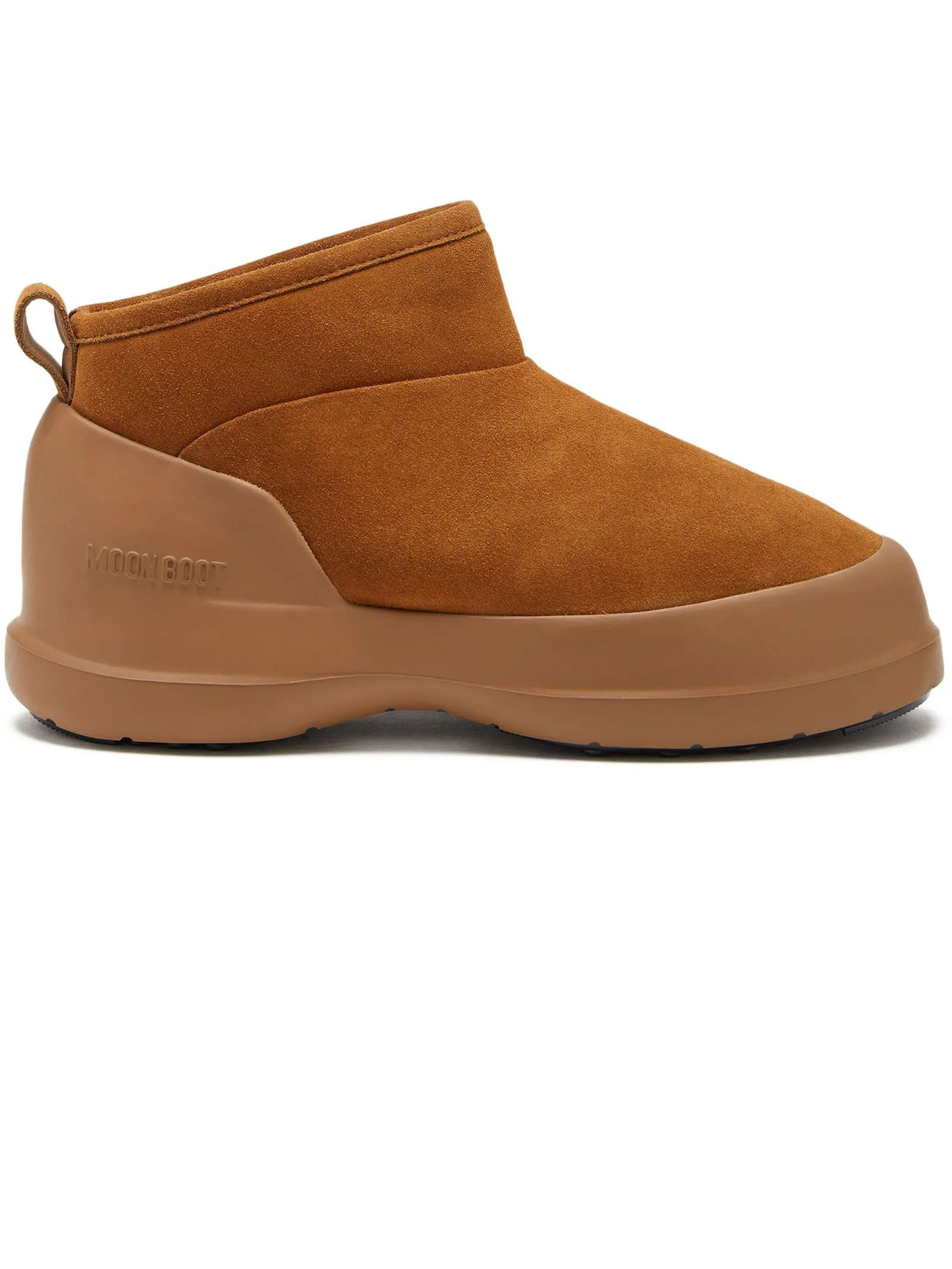 MOON BOOT Calzature,Stivaletti Stivale Luna Low Cognac in Pelle Scamosciata 