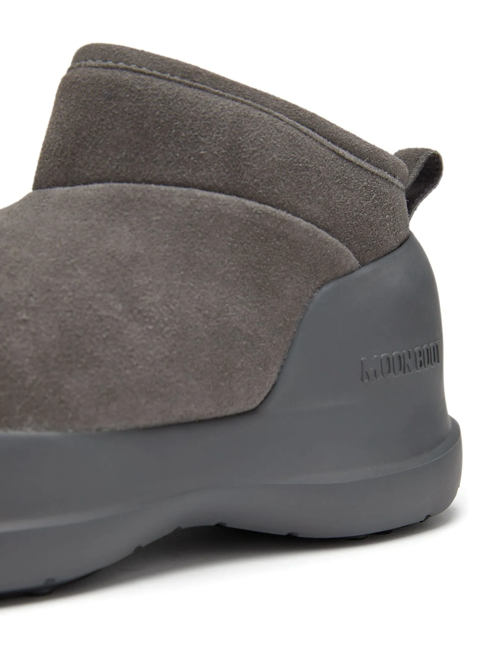 MOON BOOT Calzature,Stivaletti Stivale Luna Low Grigio in Pelle Scamosciata 