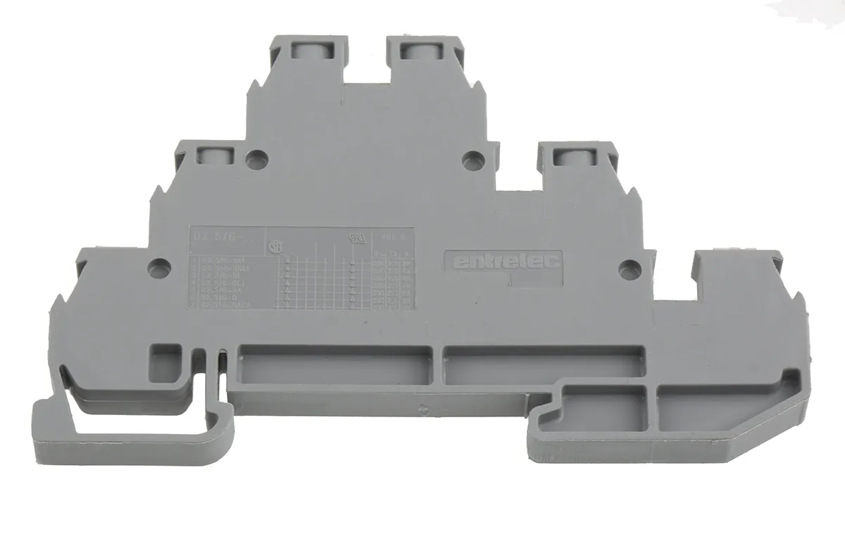 Morsettiera a livelli multipli Entrelec, Grigio, livello Triplo, 22A