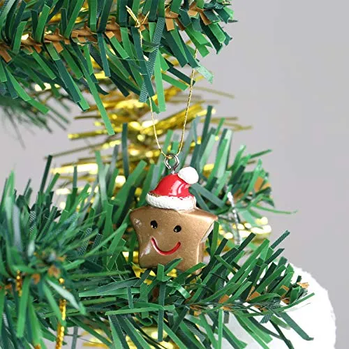 Naler 24 Ciondoli Natalizi Decorazione di Natale Christmas Fascino del Pendente Addobbi per Albero di Natale Fascino della Resin
