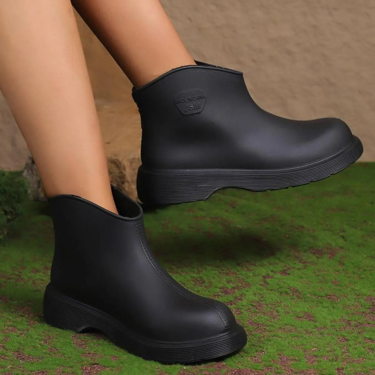 New Trend Donna Stivali Chelsea invernali Scarpe con plateau 2023 Stivali da moto alla caviglia moda Knight Goth Casual Snow Lad