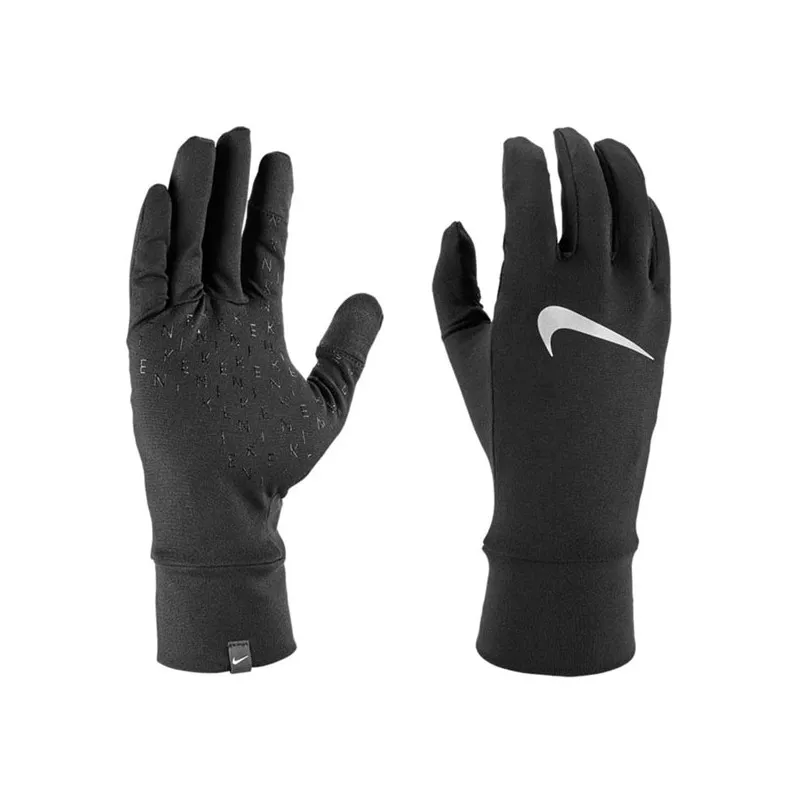 NIKE DRI-FIT FLEECE GLOVES GUANTI RUNNING TERMICI - NERO