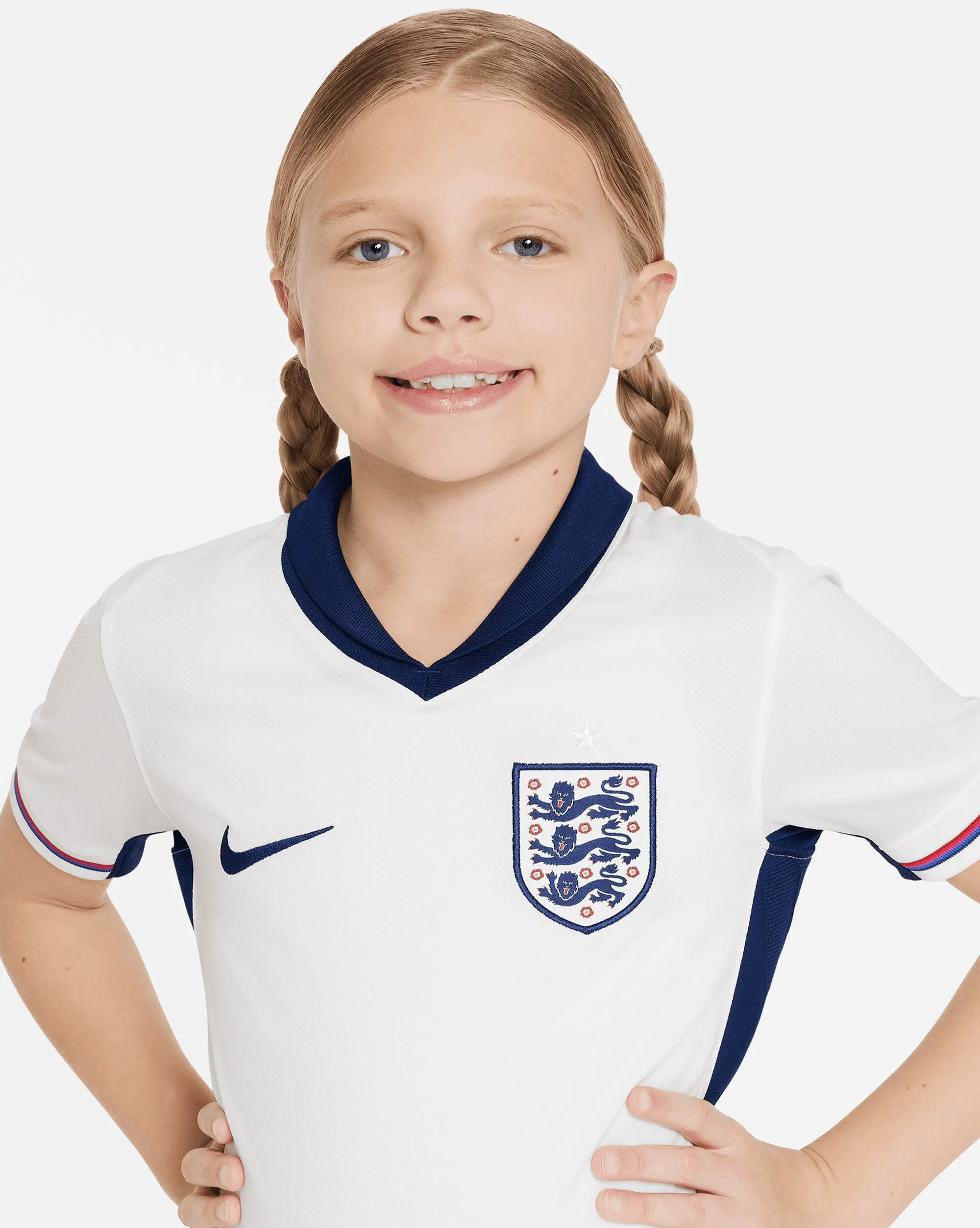 Nike Maglia Home Inghilterra 2024/2025 Bianco Bambino